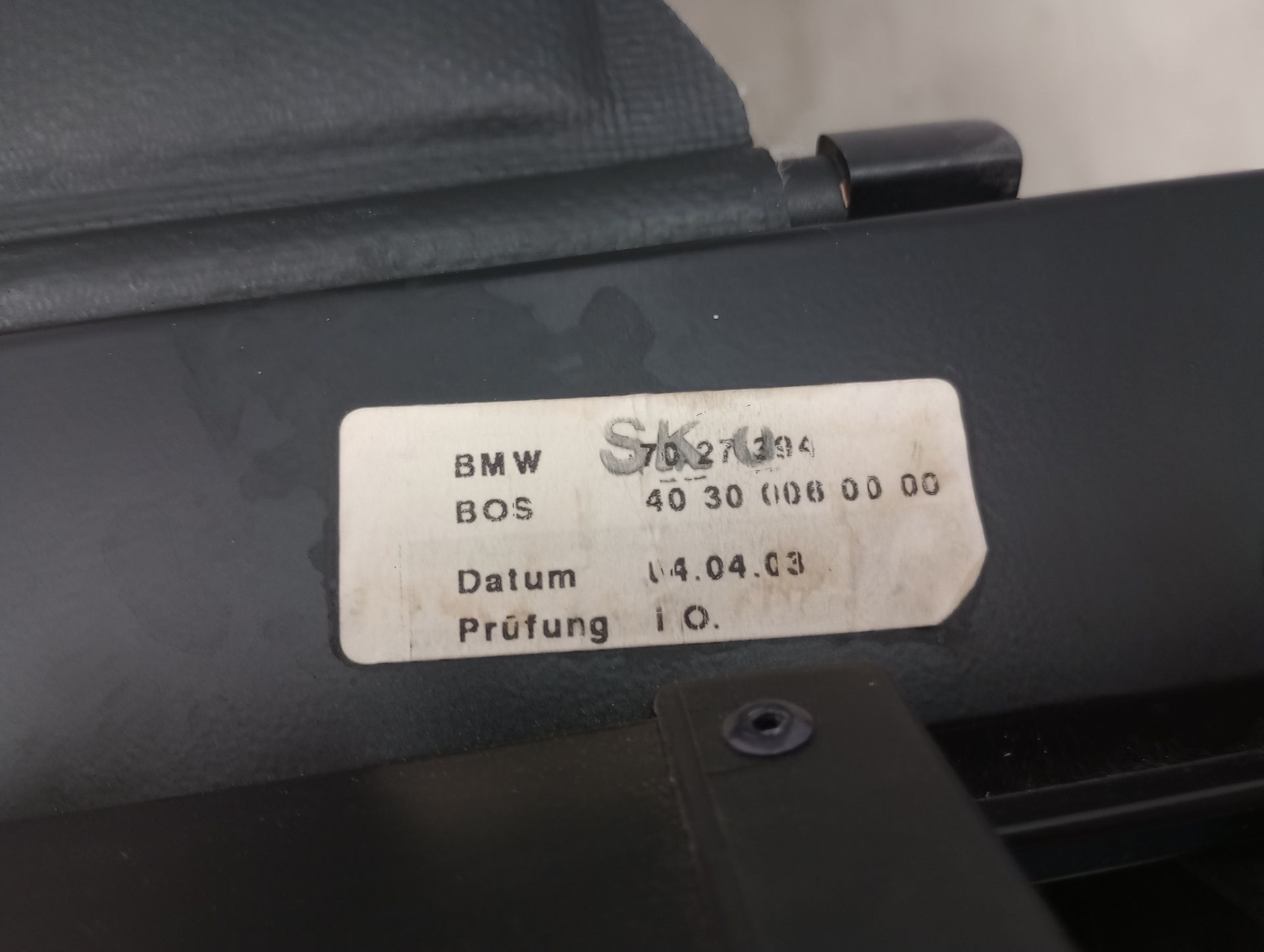 BMW E46 Kombi orig Laderaumabdeckung schwarz Bj 2003