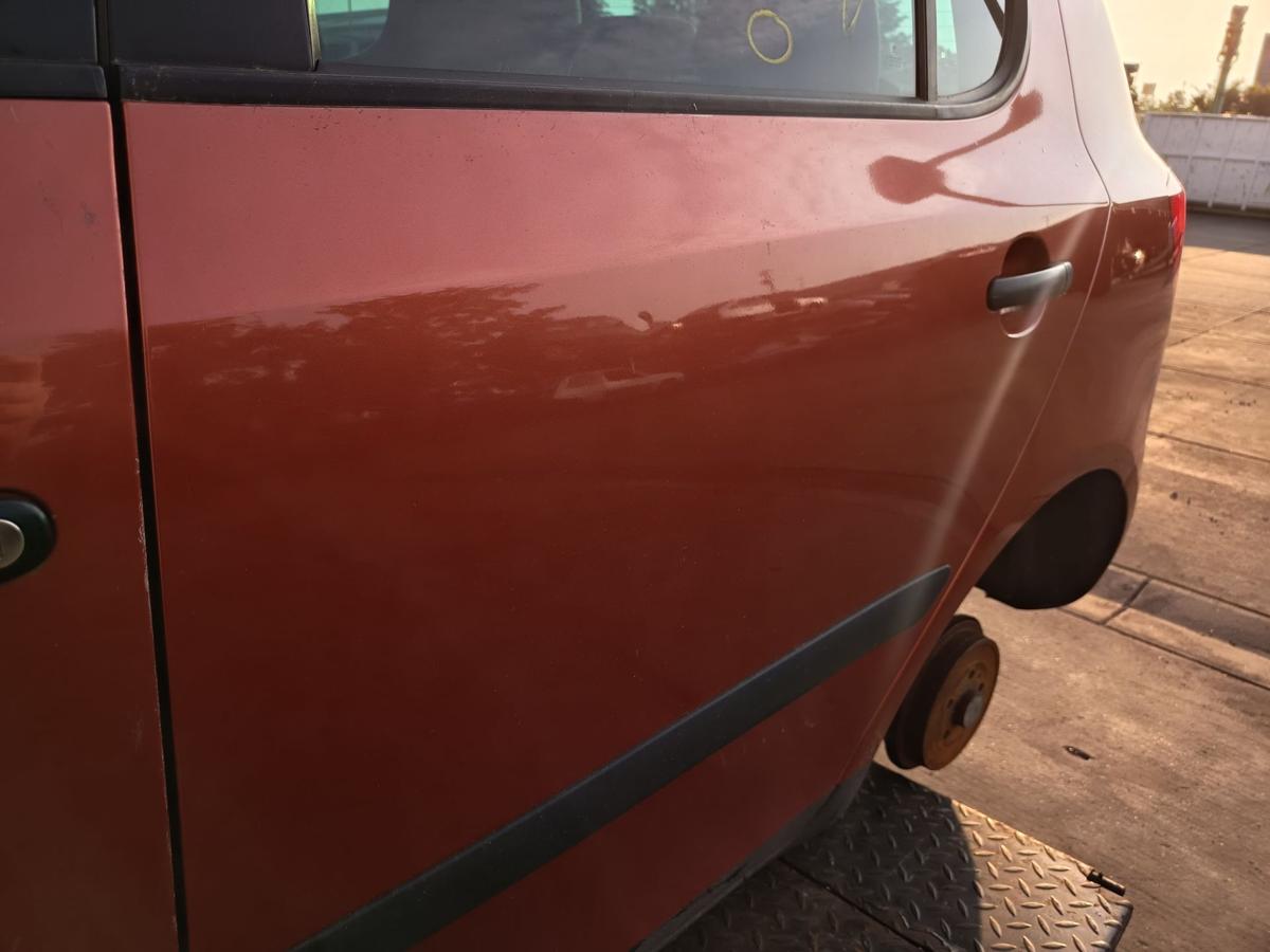 Skoda Fabia II 5J original T&uuml;r Roht&uuml;r hinten links LF3H Orange Baujahr 2007
