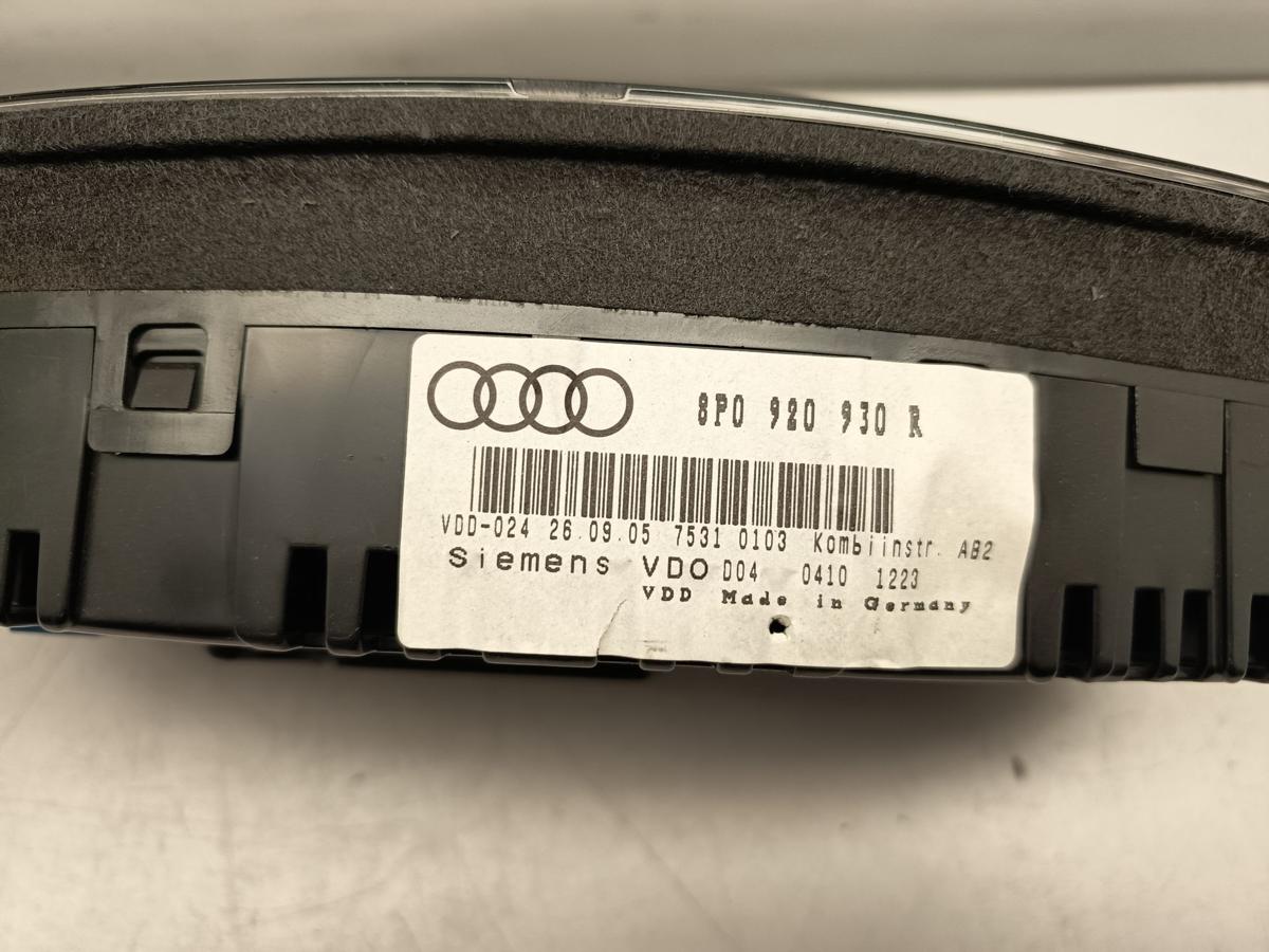 Audi A3 8P orignal Kombiinstrument Tacho 8P0920930R Baujahr 2005