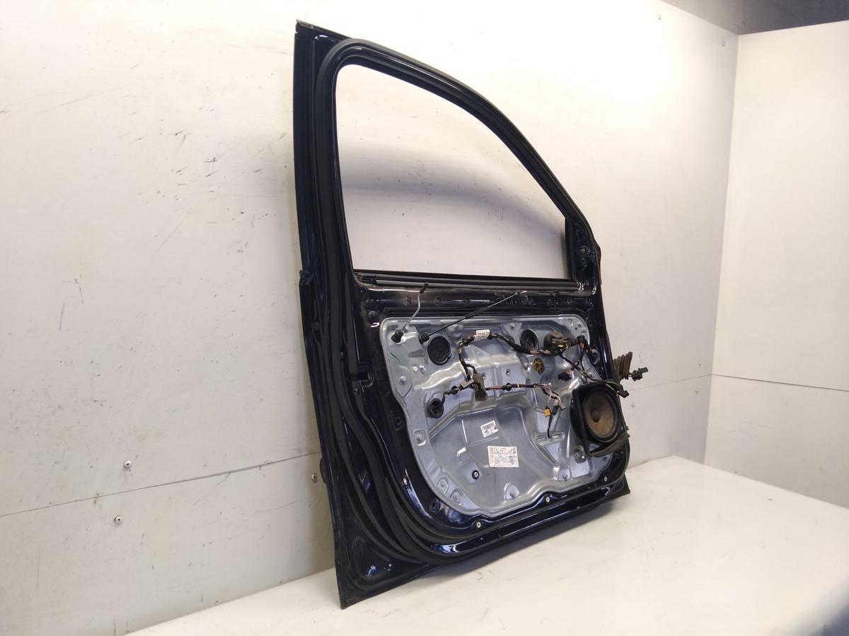 VW Polo 9N3 T&uuml;r vorn links Fahrert&uuml;r 5-t&uuml;rig schwarzmetallic LC9Z Bj.2009