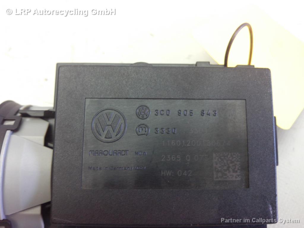 VW Passat 3C BJ2005 elektronisches Zündschloss 3C0905843M mit 1 Schlüssel