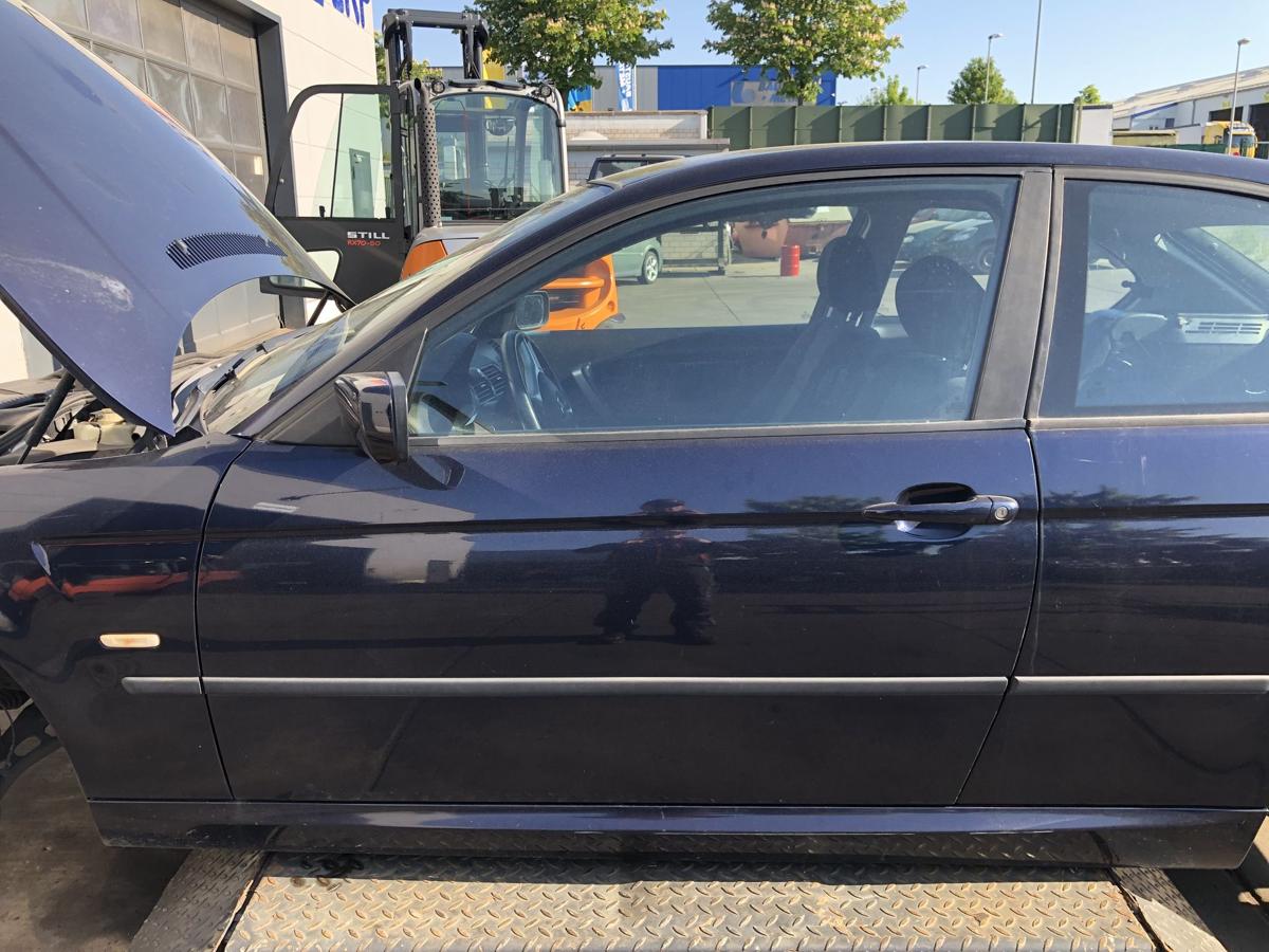 BMW E46 Compact original Tür links Fahrer 317 Orientblau Bj 2004