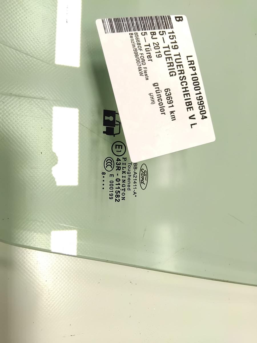 Ford Fiesta HJ T&uuml;rscheibe vorn links 5-T&uuml;rer gr&uuml;ncolor Bj.2019