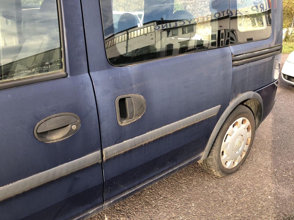 Schiebetür hinten links mit Scheibe 20Z Royalblau Opel Combo C