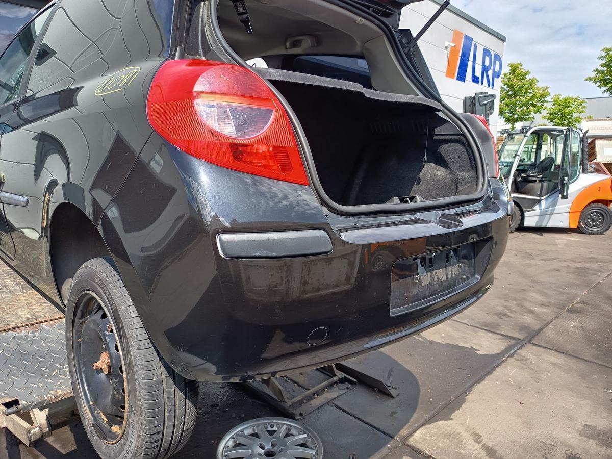 Renault Clio III original Stoßstange Fänger hinten/Heck 676 Perlmuttschwarz Bj06