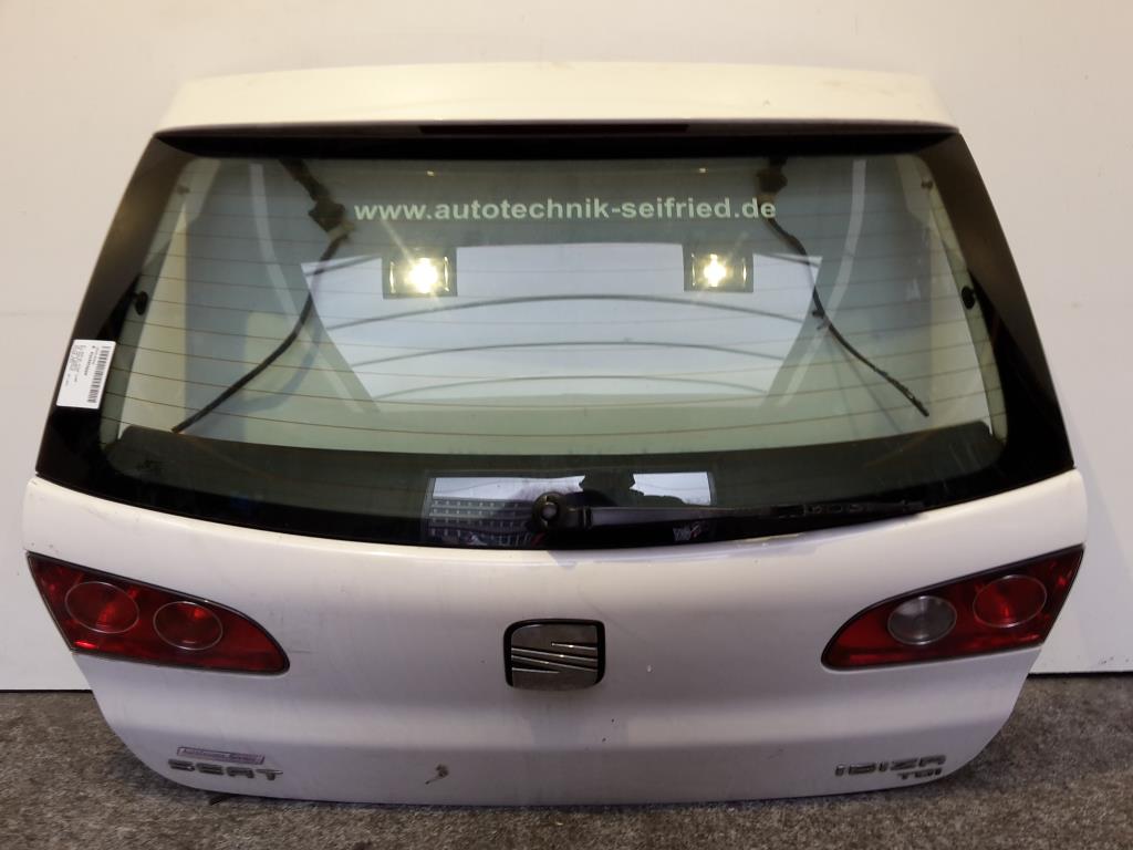 Seat Ibiza 6L BJ 2004 Heckklappe Hecktür Tür hinten Weiß