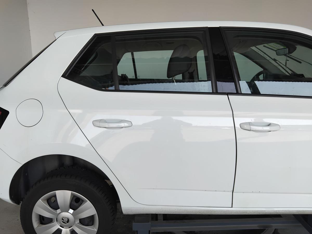 Skoda Fabia 3 III NJ Tür hinten rechts LF9F Laser White 5türig Steilheck BJ2014