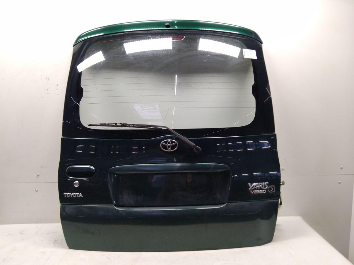 Toyota Yaris Verso Heckklappe 6R4 Dark Green mit Heckscheibe BJ2000
