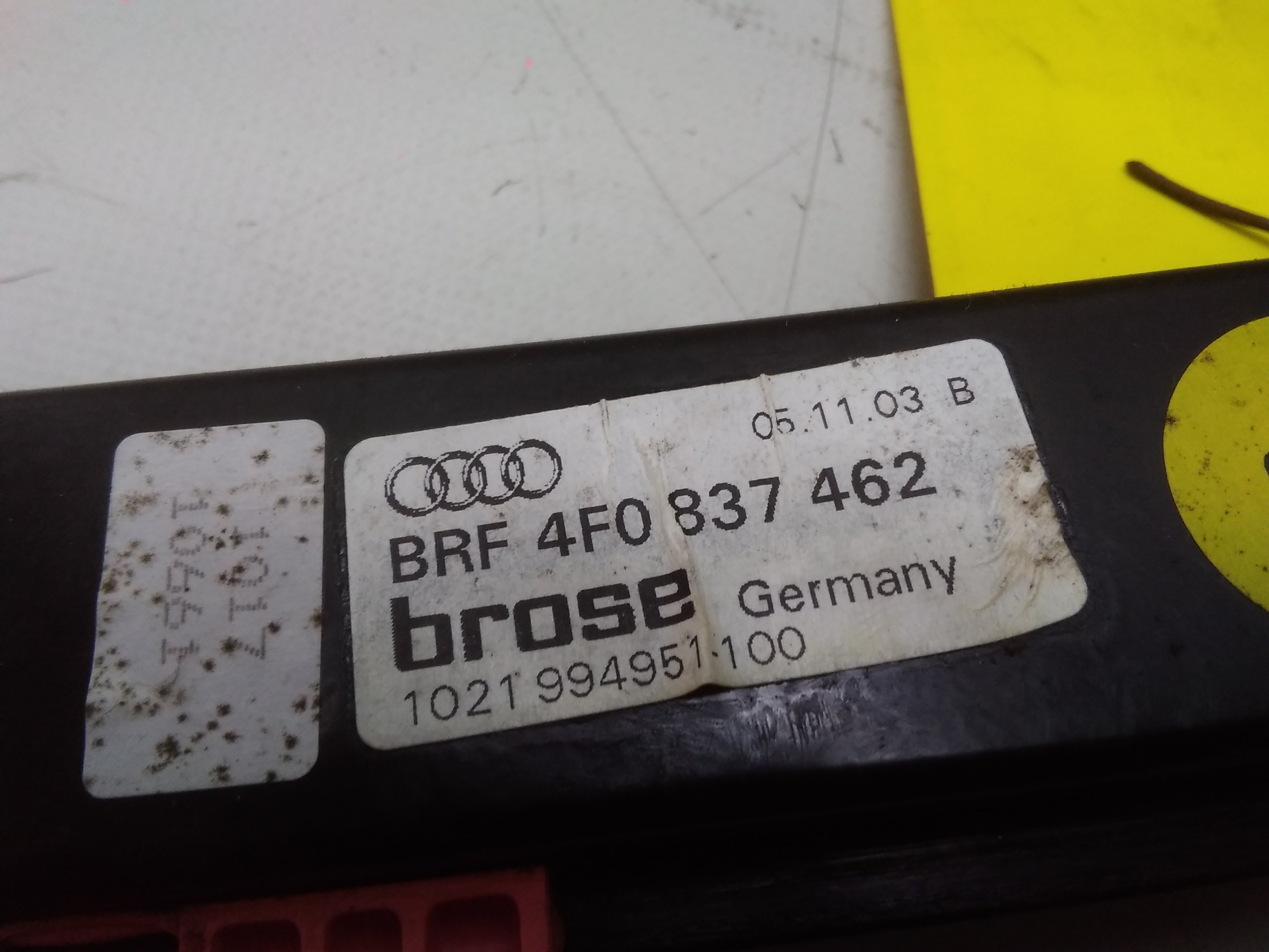 Audi A6 C6 4F Fensterheber vorn rechts elektrisch 4F0837462