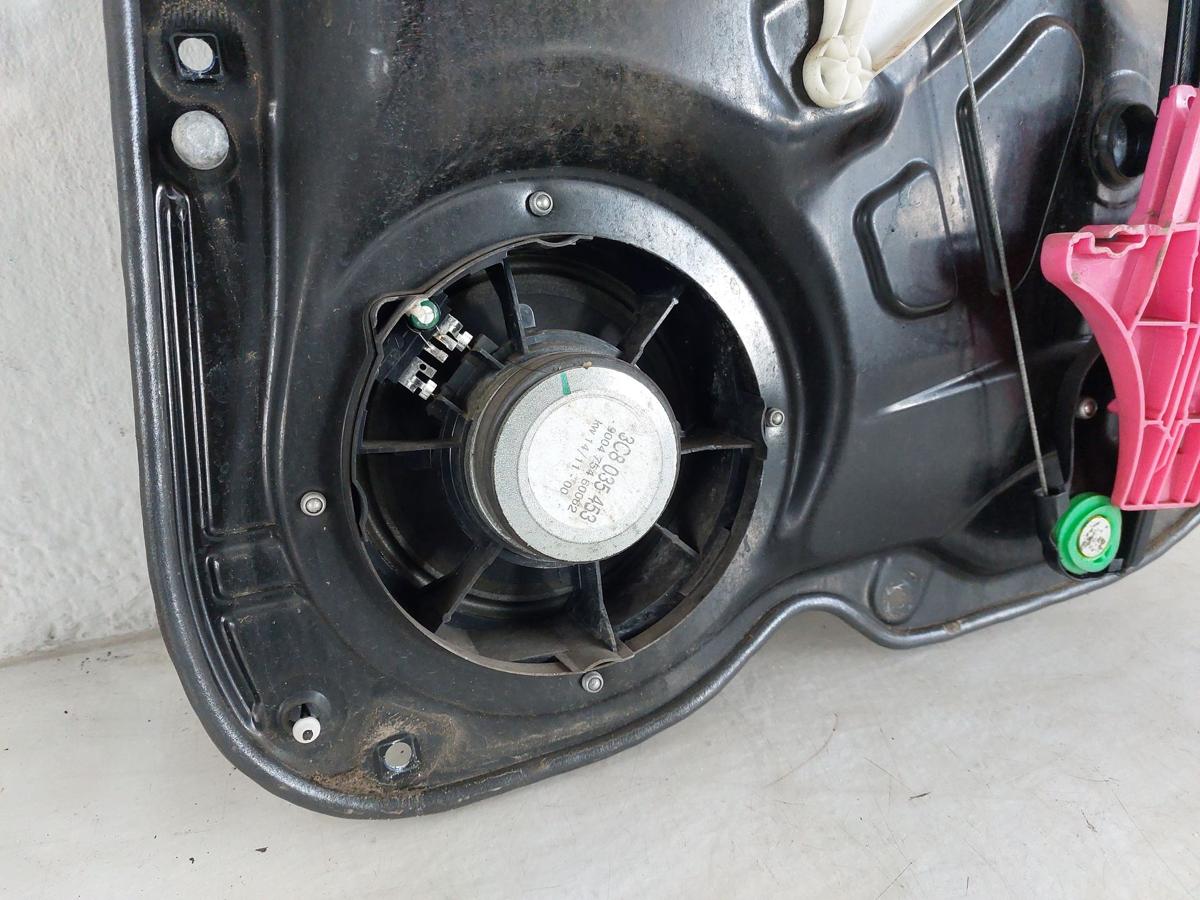 VW Passat 3C B7 Variant Fensterheber hinten links Motor Mechanik Grundplatte