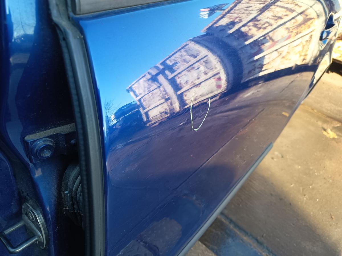 Seat Leon 1M original T&uuml;r hinten links Fond S5S Almeriablau Bj 2005