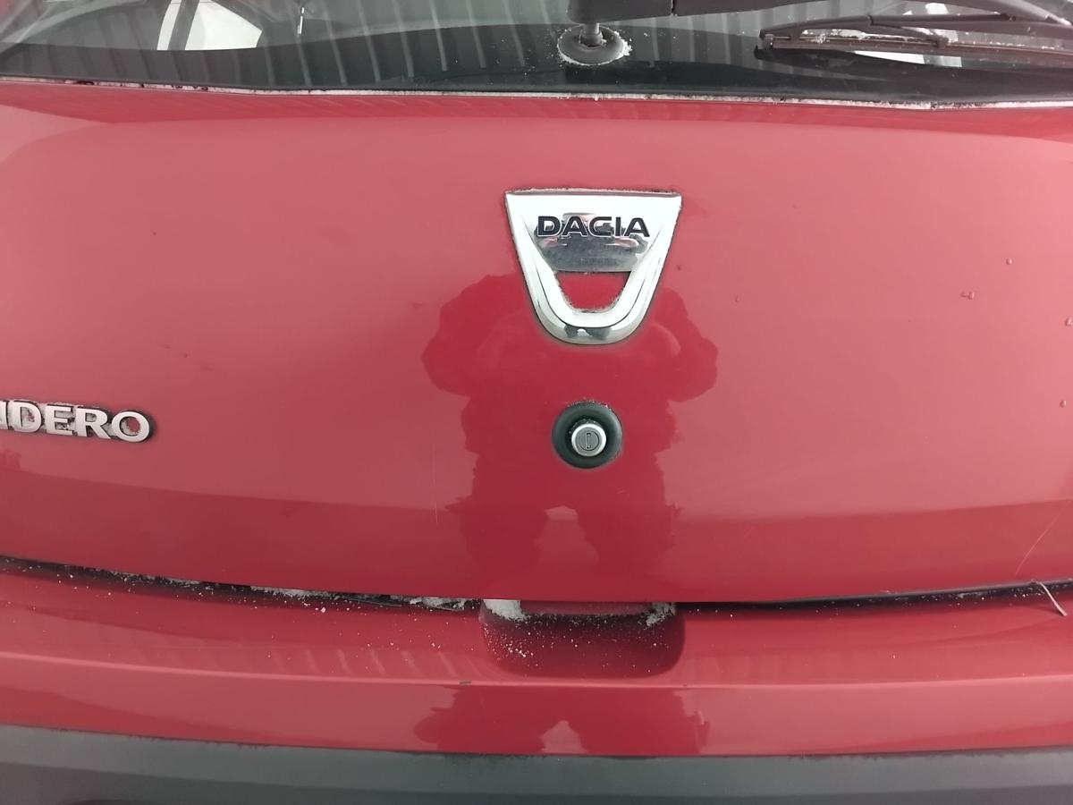Dacia Sandero 1 Stepway Heckklappe TEB76-Rouge de Feu mit Heckscheibe BJ2010