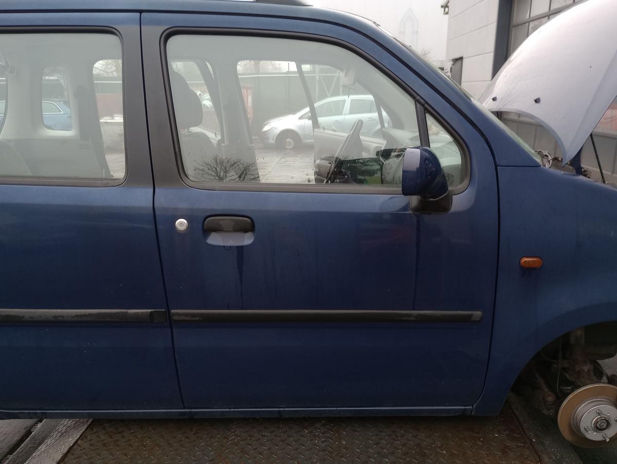 Opel Agila A original Tür vorn rechts Beifahrer Y269 Königsblau Bj 2001