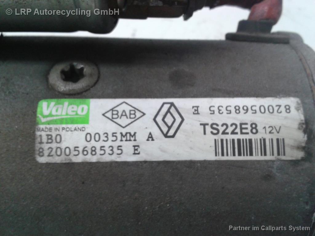 Renault Laguna 3 BJ2010 Anlasser 8200568535 Valeo