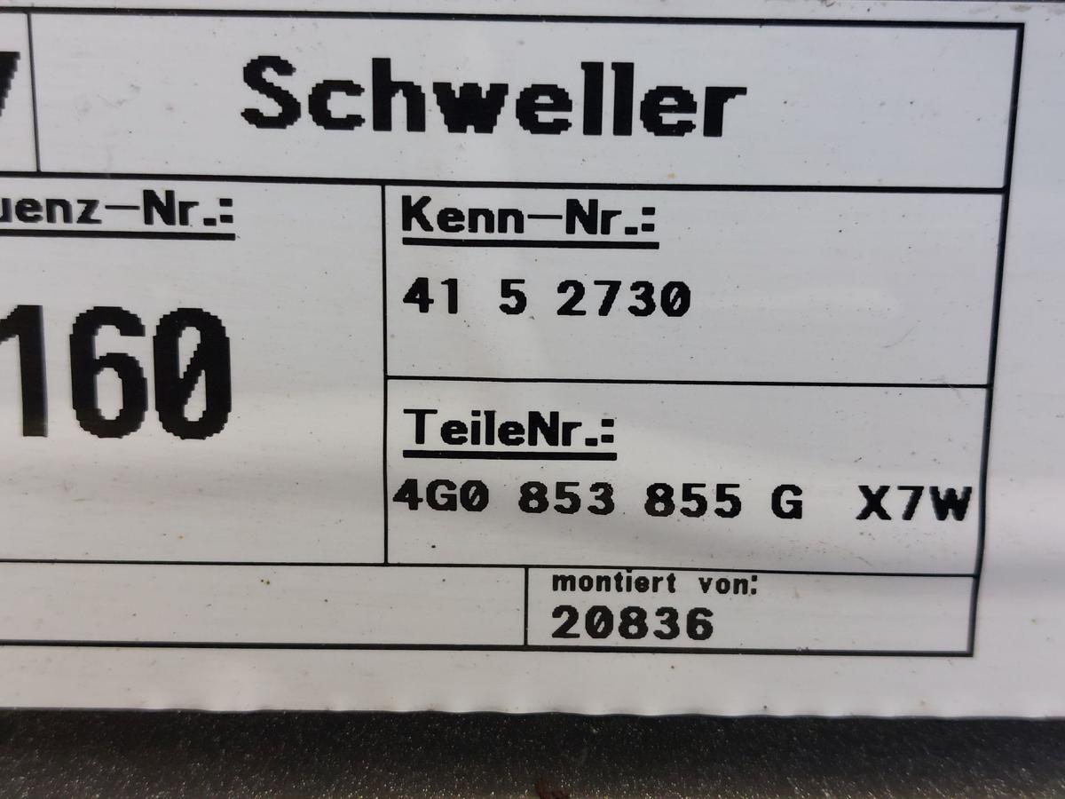 Audi A6 Avant 4G C7 Schwellerverkleidung links Seitenschweller Kombi OEM LX7W