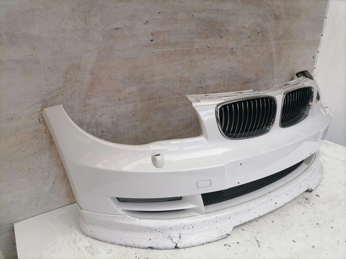 BMW 1er E82 Bj.2010 original Stoßstange Stossfänger vorn Alpinweiß