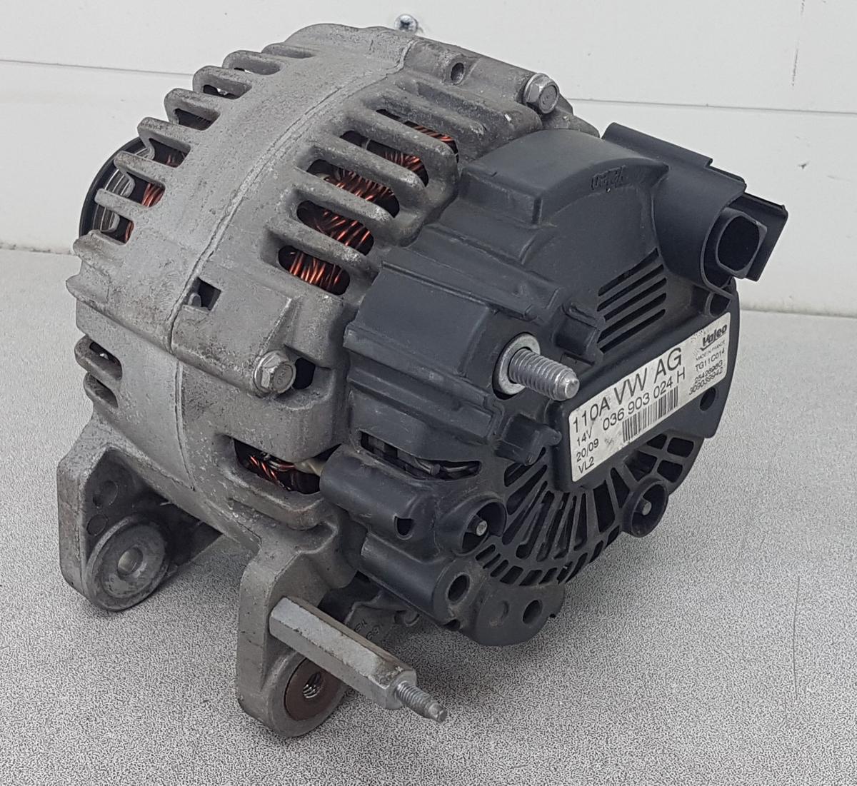 VW Golf VI Lichtmaschine Generator 110A 036903024H 2542696G Bj09 1,4 59kw CGGA