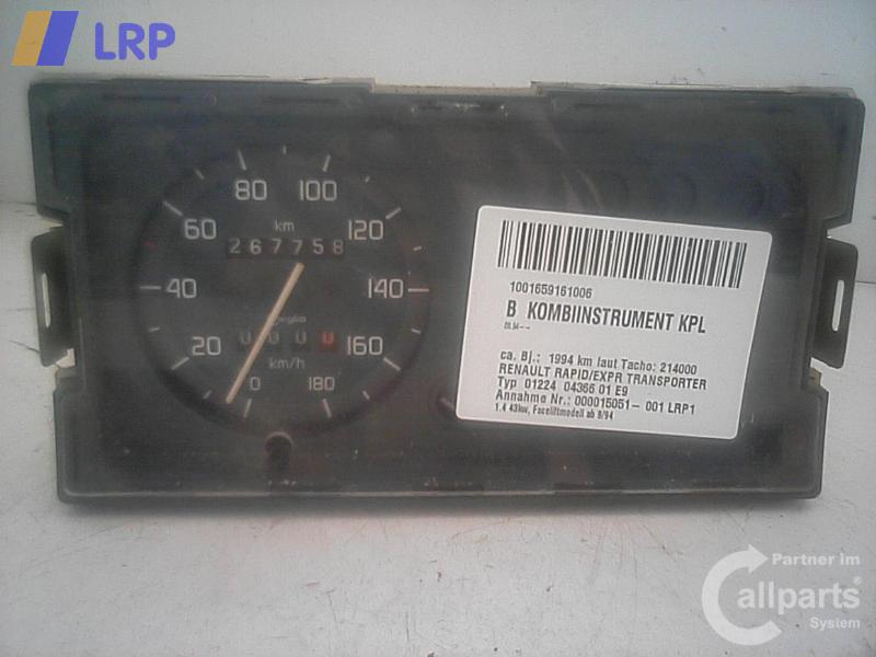 Renault Rapid Tacho Kombiinstrument 7700305189 19681901 VEGLIA BJ1994