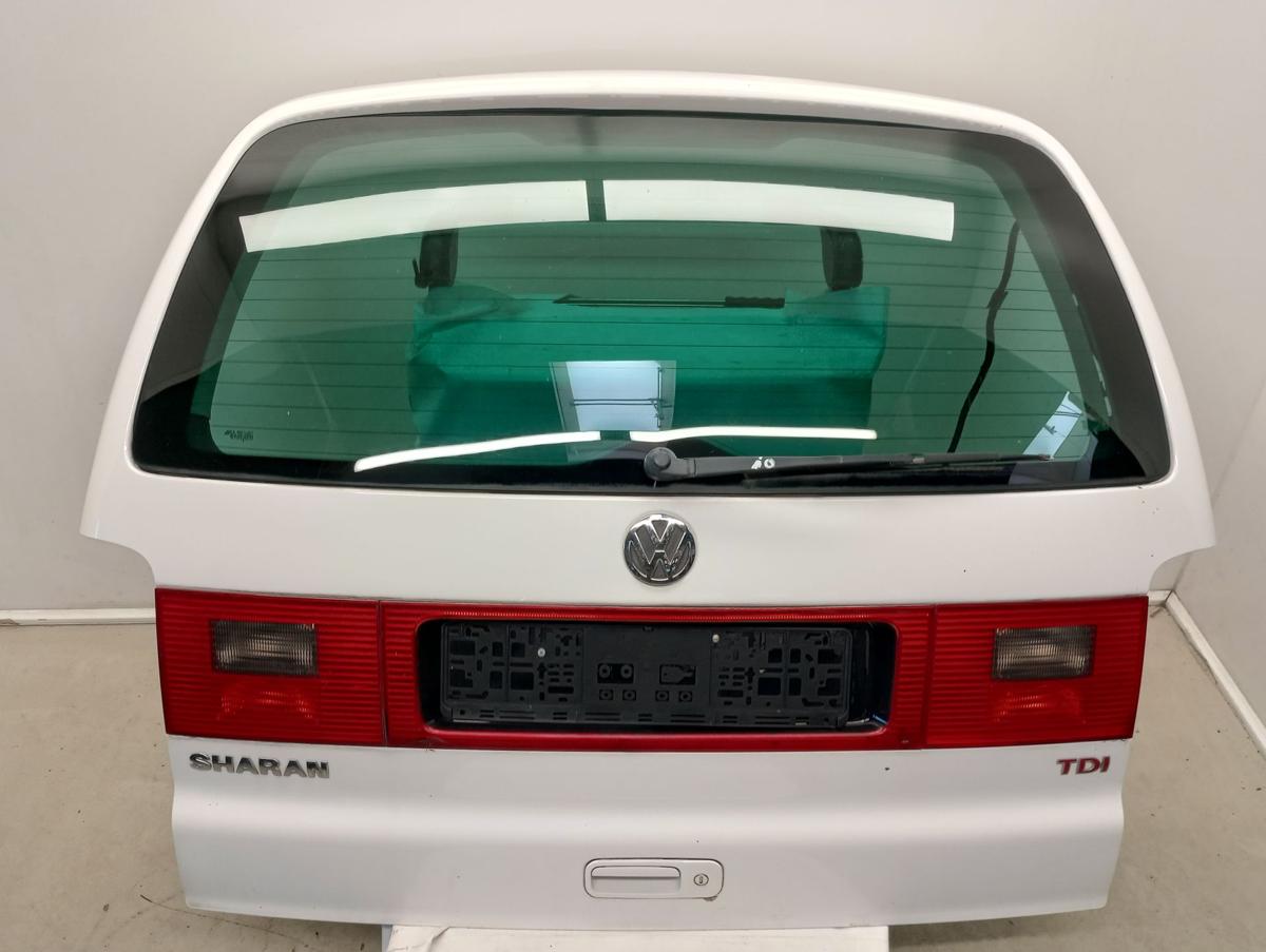 VW Sharan orig Heckklappe mit Scheibe LA9B Schneeweiß Bj 2003