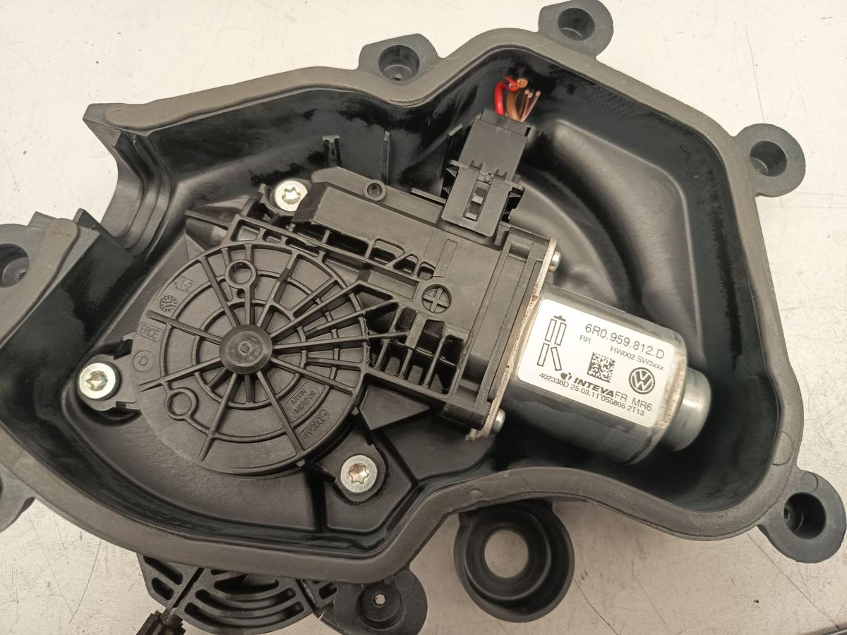 Seat Ibiza 6J 5t&uuml;rer Fensterheber hinten rechts 6J4839402C mit Motor 6R0959812D