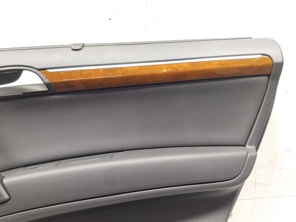 Audi Q7 4L original T&uuml;rverkleidung T&uuml;r hinten rechts BOSE Kunstleder Sonnenrollo