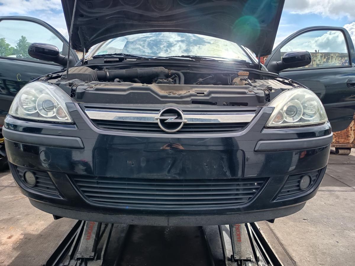 Opel Corsa C original Sto&szlig;stange F&auml;nger vorn Front Z20R Saphirschwarz Bj 2003