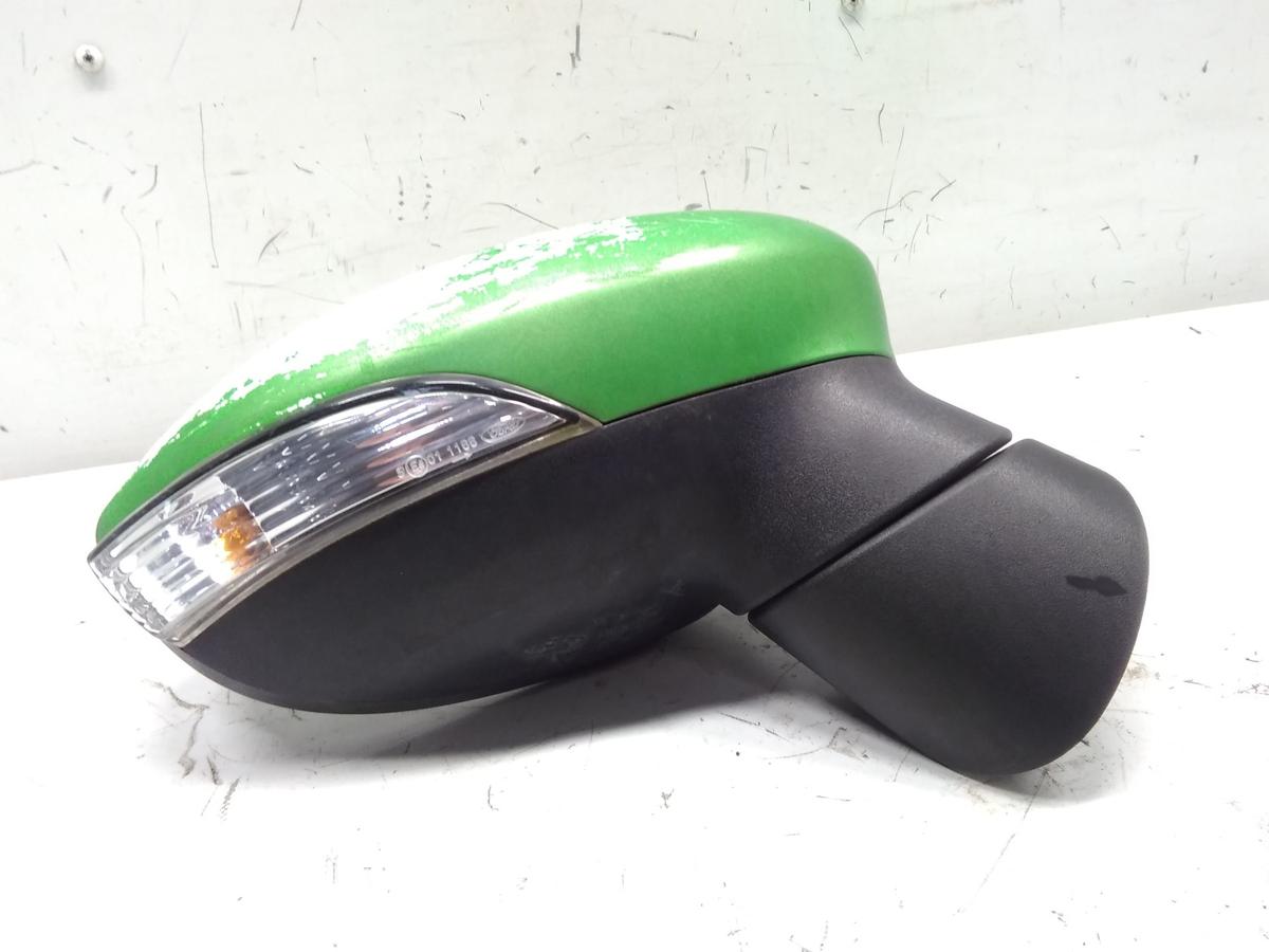 Ford Fiesta JA8 orig Au&szlig;enspiegel rechts elektrisch frostwei&szlig; gr&uuml;n foliert BJ16