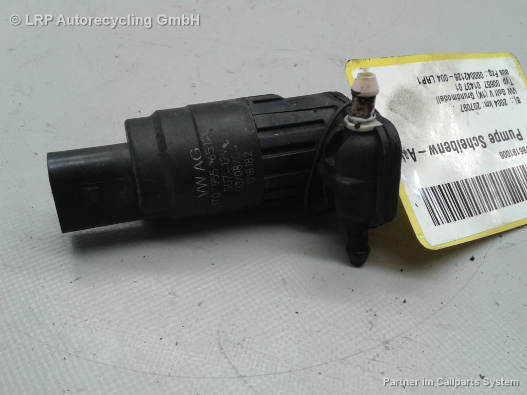 VW Golf 5 1K BJ2004 Pumpe Waschanlage Scheibenwaschpumpe 1K6955651A