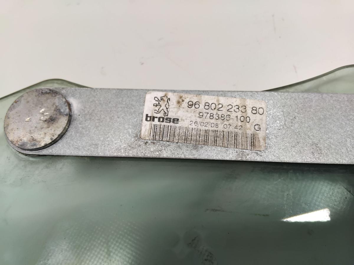 Peugeot 207 CC Seitenscheibe hinten rechts gr&uuml;ncolor Bj.2009