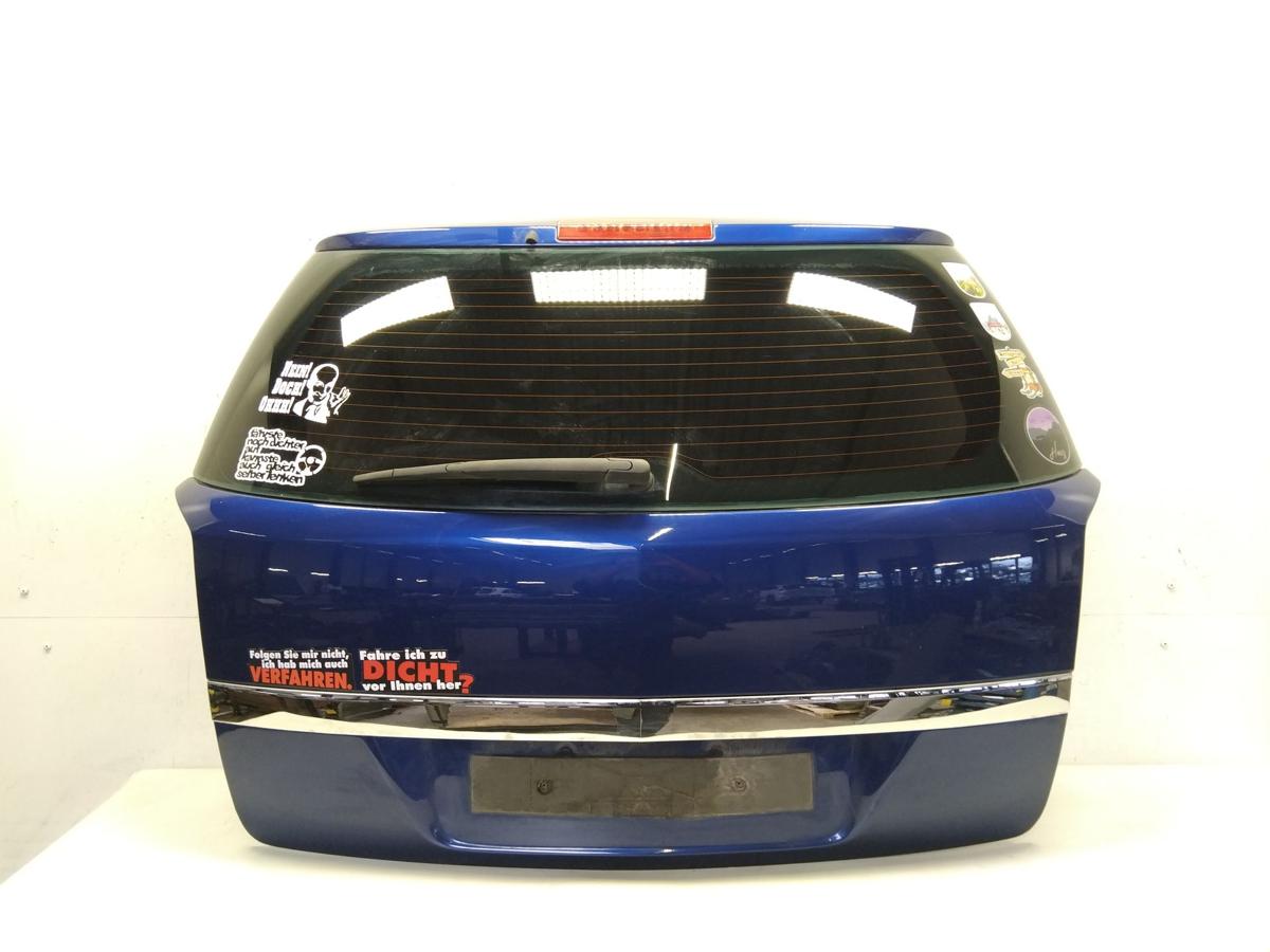 Opel Astra H Kombi Caravan Heckklappe ultrablaumetallic Z21B mit Scheibe Bj.2005