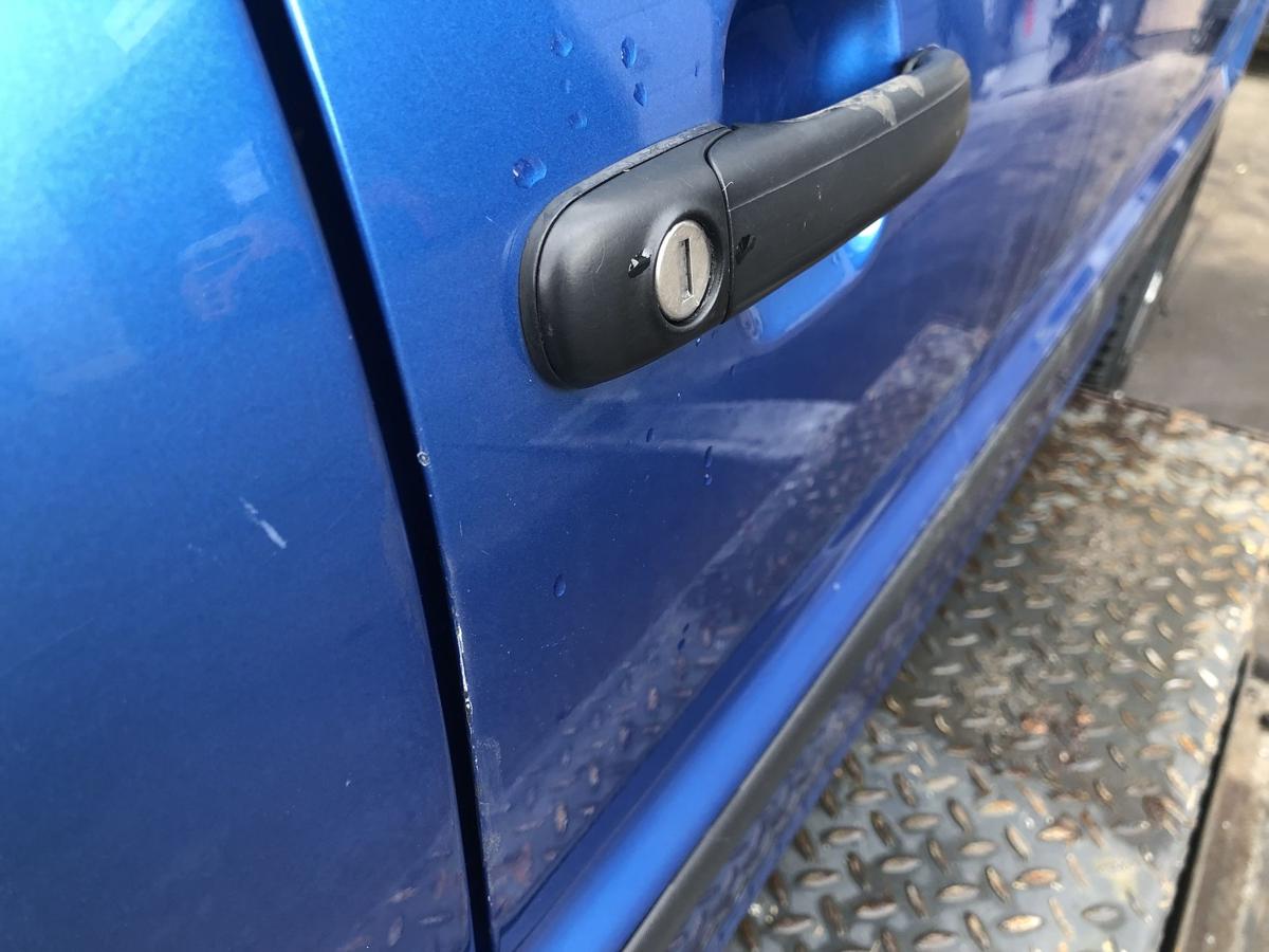 VW Polo 6N2 original Tür rechts Beifahrer A5M Mercatoblau Bj 2001