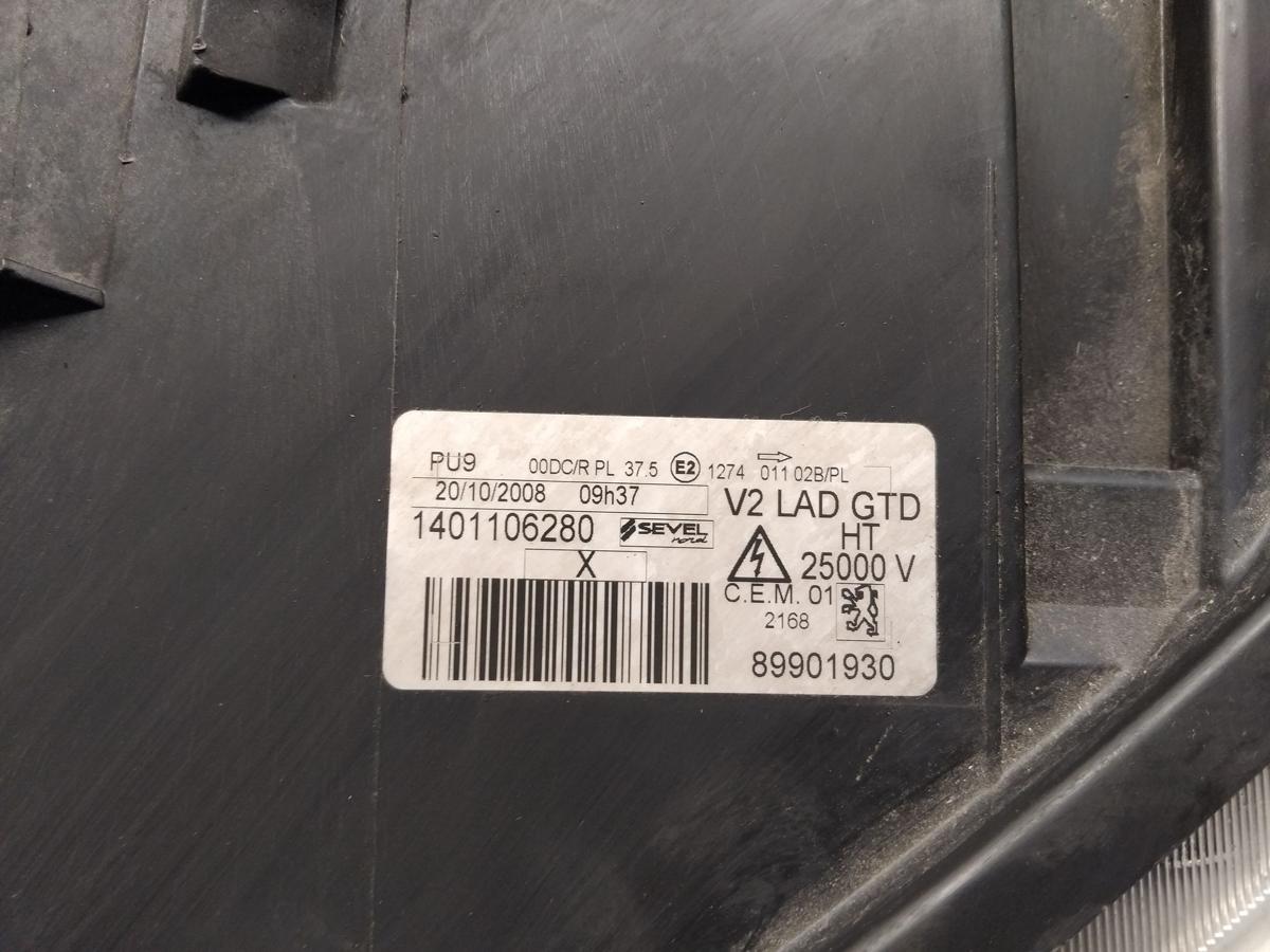 Peugeot 807 Facelift original Xenon Scheinwerfer links Valeo Bj.2008