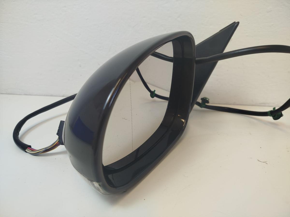 VW Passat 3C Au&szlig;enspiegel links elektrisch R&uuml;ckspiegel anklapp LC8Z Moccabrown