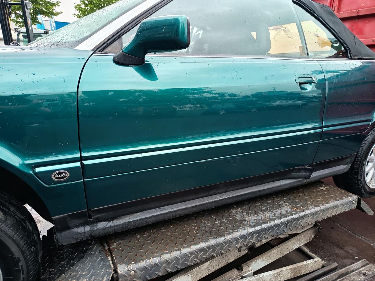 Audi Cabrio B3 8G7 orig Tür links Fahrertür LZ6P Gomera Grünmet. Bj 1991