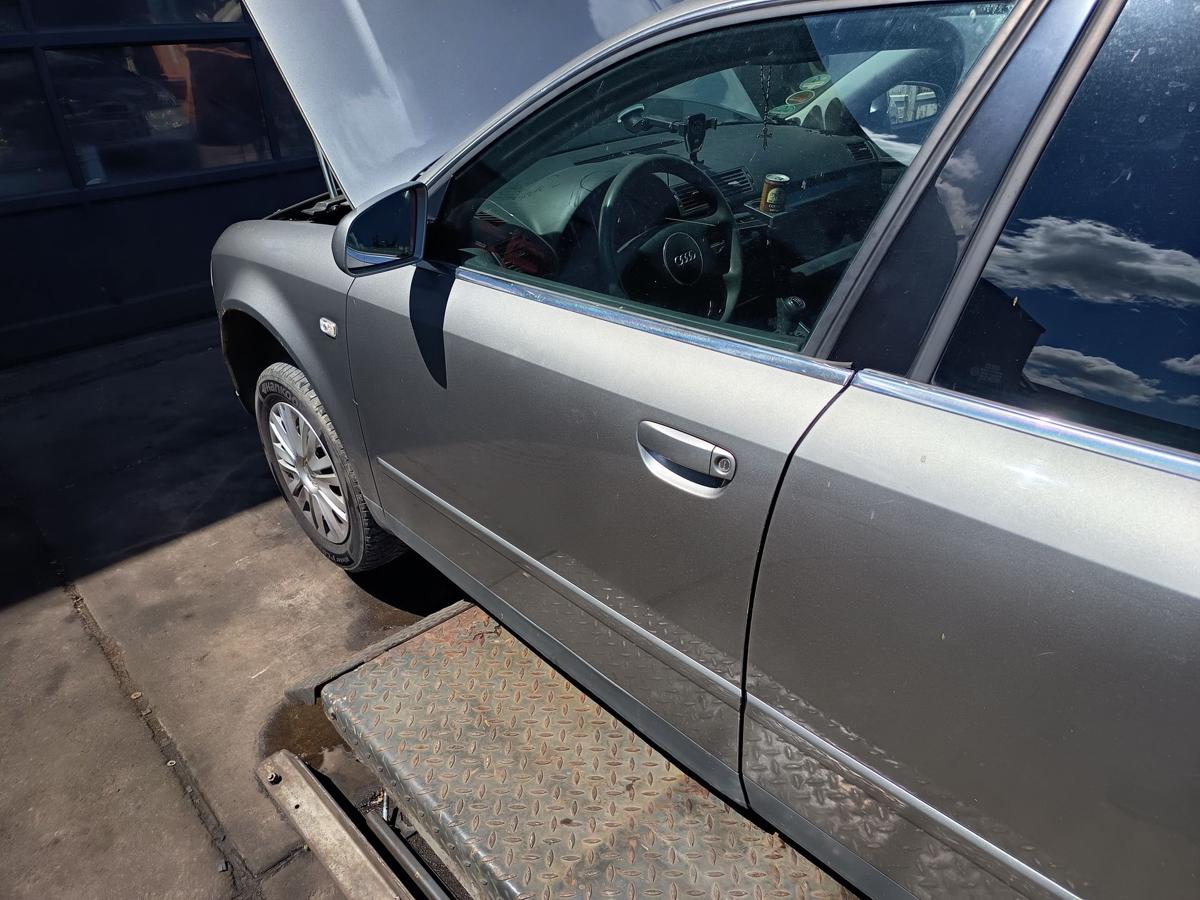 Audi A4 B6 original T&uuml;r vorn links Fahrer Roh Y7Q Atlasgrau Bj 2003