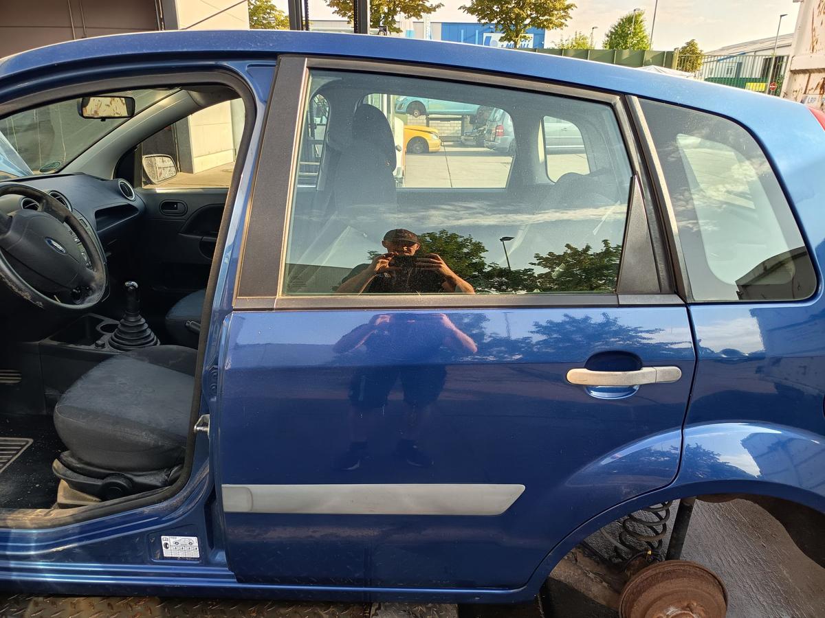 Ford Fiesta VI JH1 original T&uuml;r hinten links Fond C-Burmablau Bj 2007