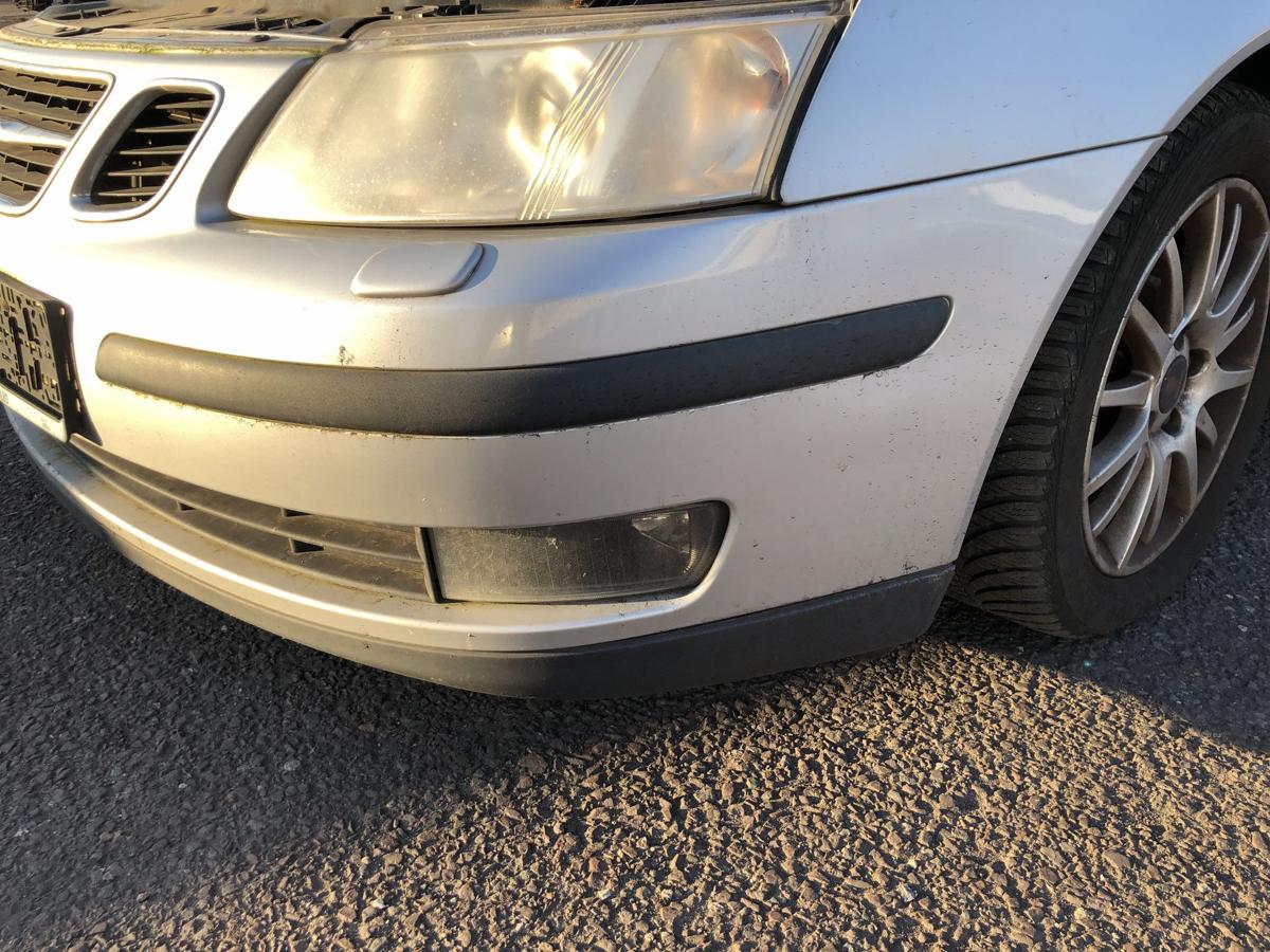 Saab 9-3 Typ YS3F Stossf&auml;nger vorne NSW Bumper Stosstange silber