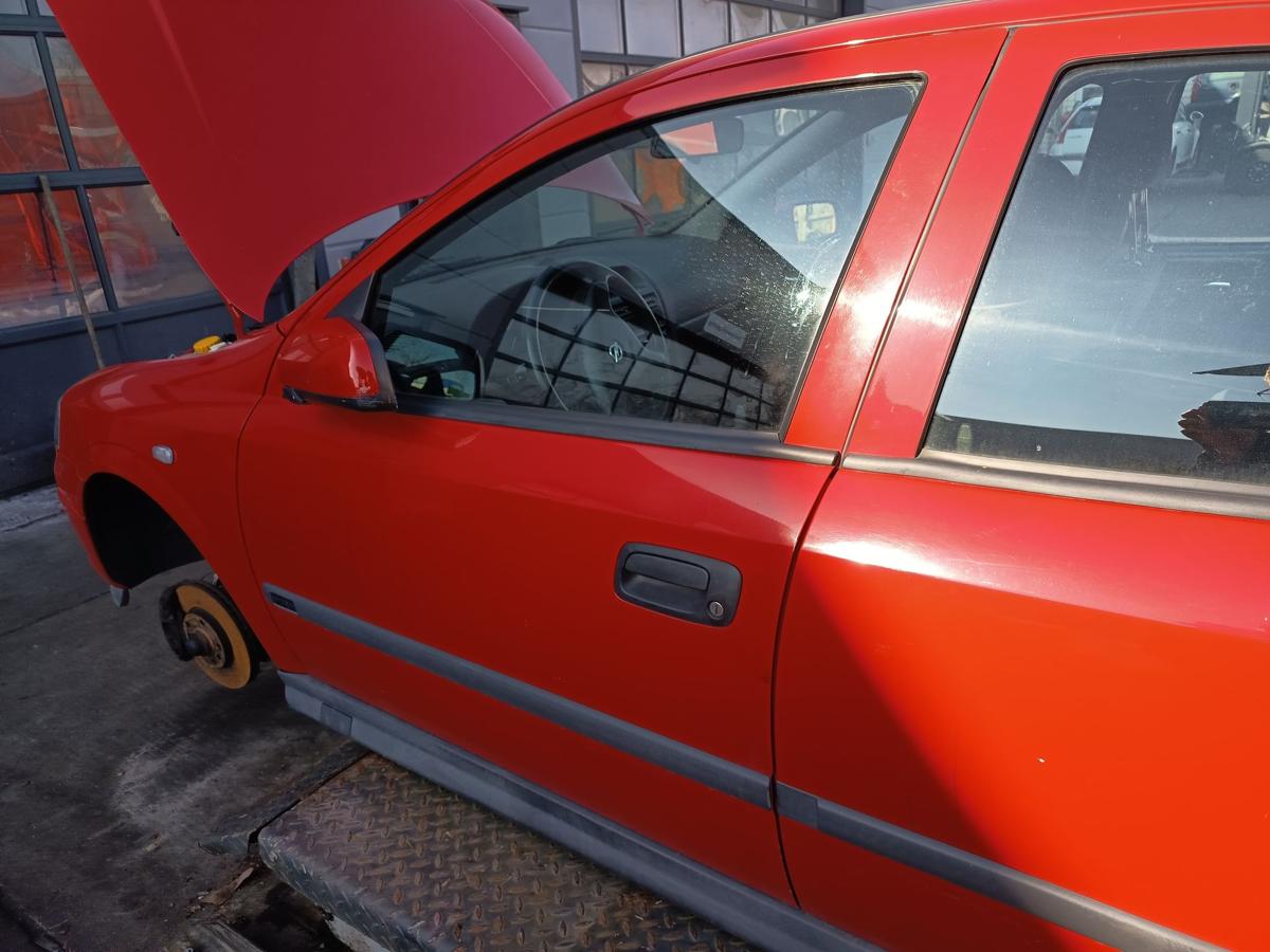 Opel Astra G 5 T&uuml;rer original T&uuml;r vorne links Y547 Magmarot Baujahr 1998