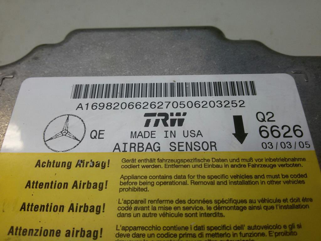 Mercedes A-Klasse A1698206626 Steuergerät Airbag 2.0CDI 640941 W169 BJ2005