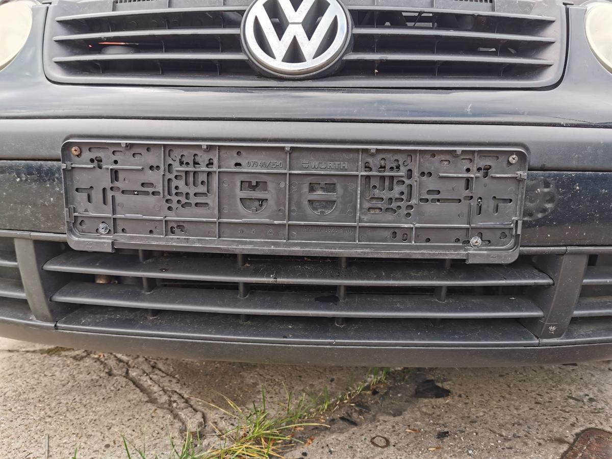 VW Polo 9N1 Stossfänger Stossstange Bumper vorn L041 Brillantschwarz bis Bj 2005