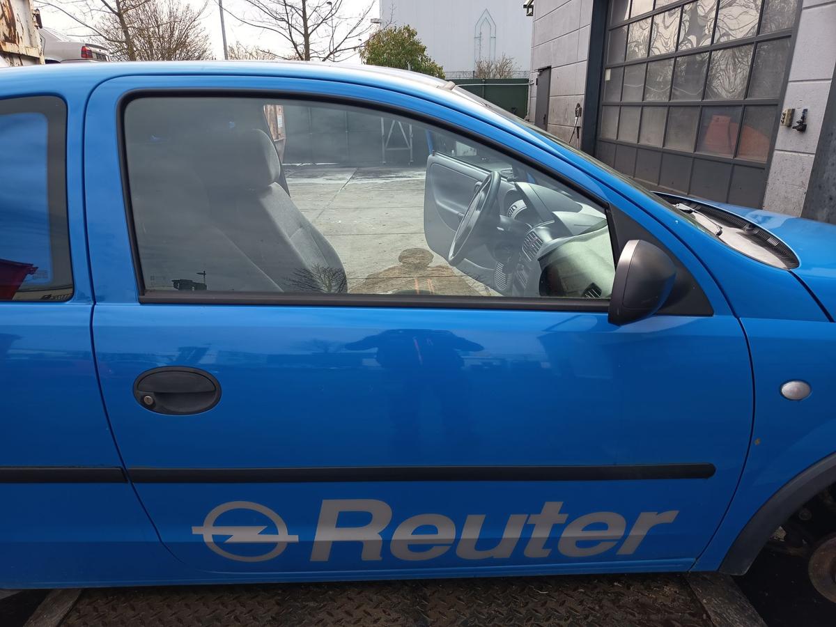 Opel Corsa C 3t&uuml;rer original T&uuml;r rechts Beifahrer Z20A Arubablau Bj 2001