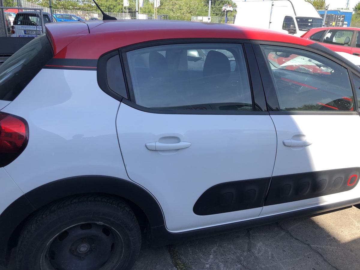 Citroen C3 III SX ab17 Tür hinten rechts Fondtür im Rohbau EWP weiss Hecktür