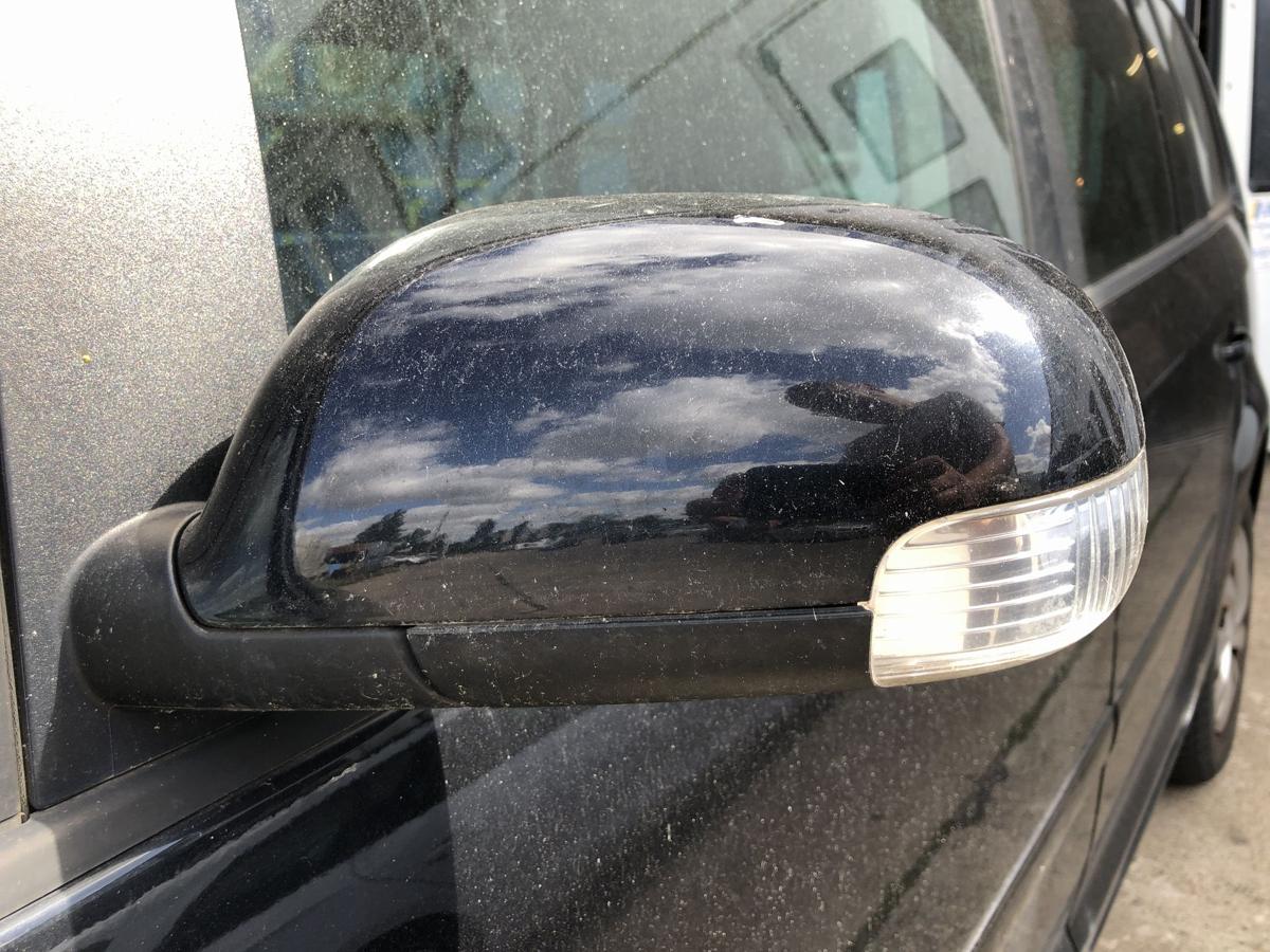 VW Touran 1T 1T1 Au&szlig;enspiegel links Spiegel R&uuml;ckspiegel elek LC9X Deep Black