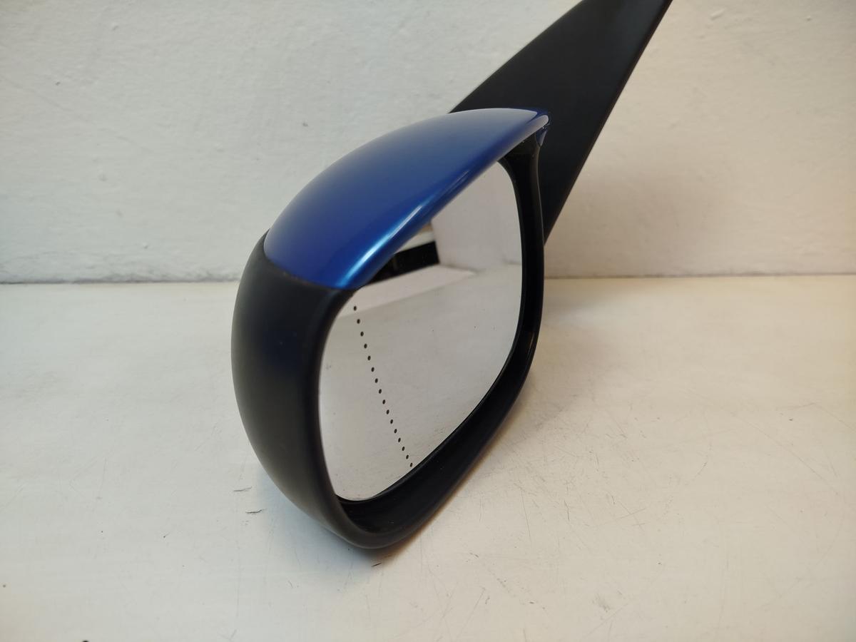 Peugeot 206CC Typ 2D Au&szlig;enspiegel links elektrisch R&uuml;ckspiegel KMF Poseidon Blau