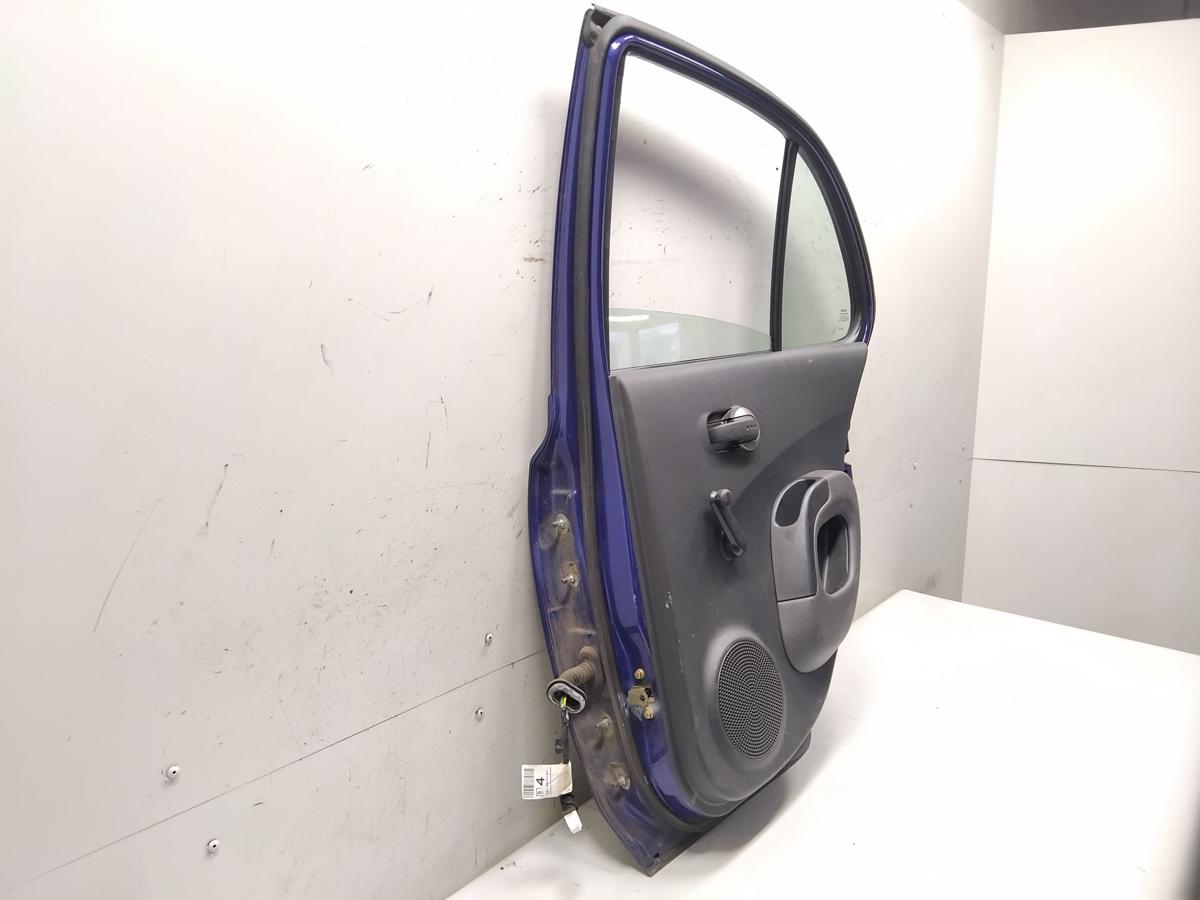 Nissan Micra K12 original T&uuml;r hinten rechts BW6 Dark Blue Metallic BJ2003