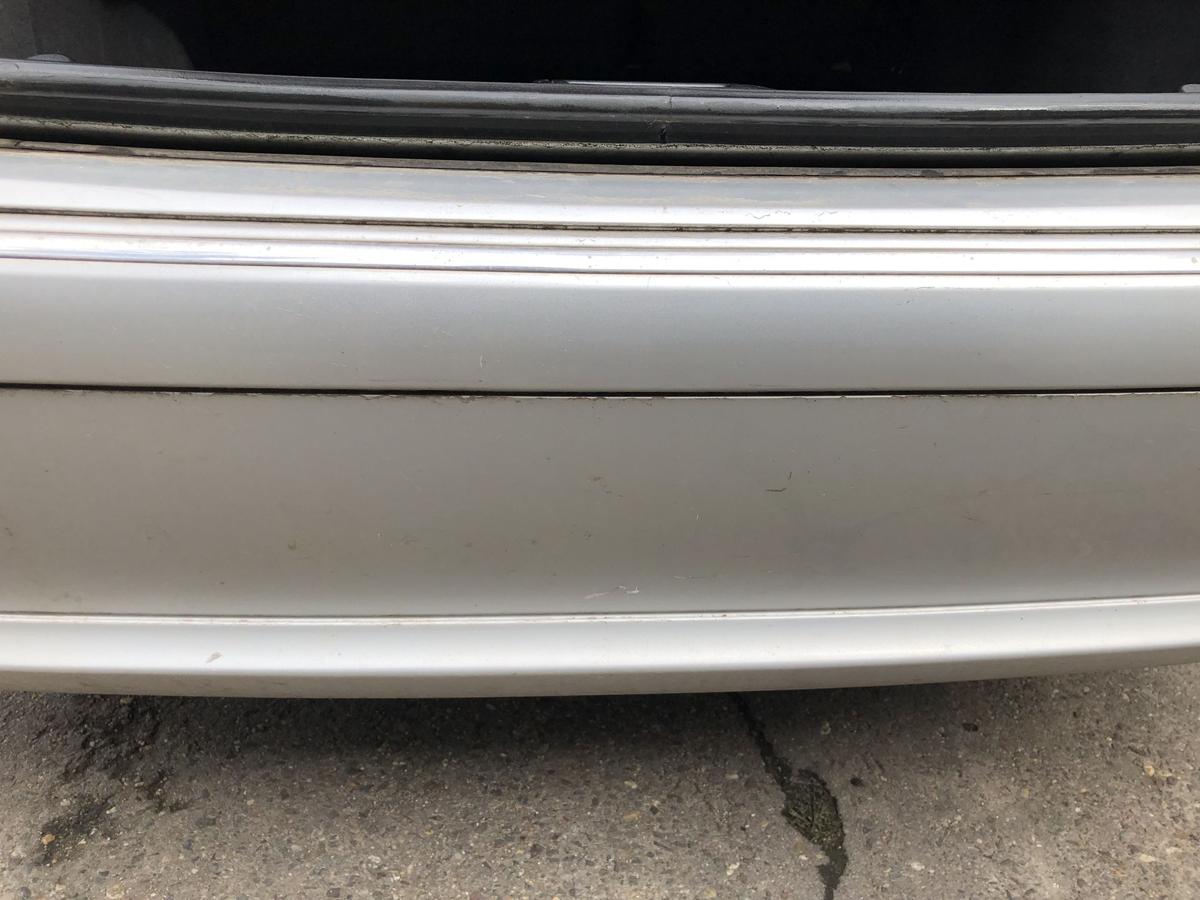 Mercedes E Klasse W211 Limo Sto&szlig;f&auml;nger hinten Hecksch&uuml;rze ohne PDC 744 silber