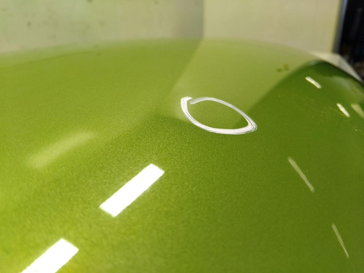 Nissan Micra K12 original Motorhaube J13 Seegrasgr&uuml;n Metallic BJ2003