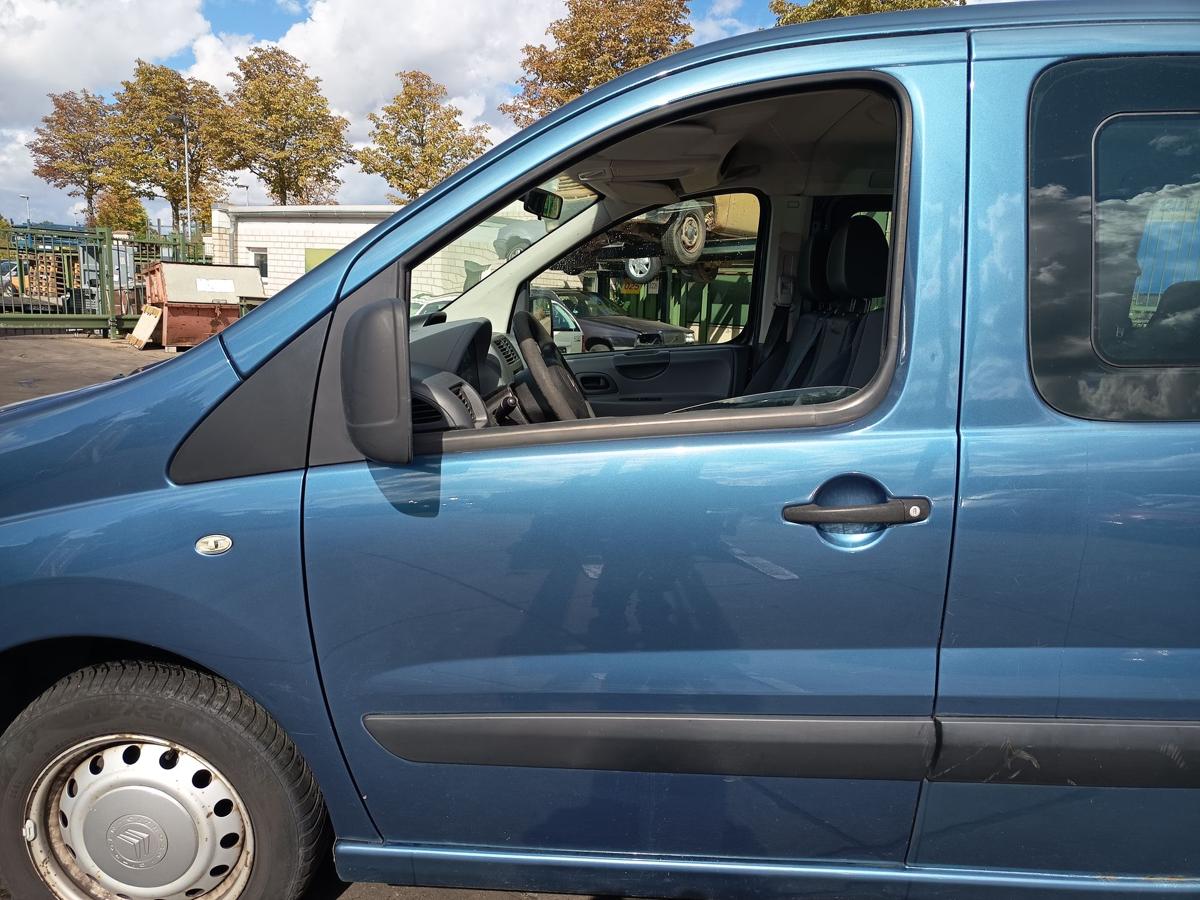 Citroen Jumpy II VF7 vor Facelift Bj 2012 orig Tür vorn links KGQ BLAU KYANOS