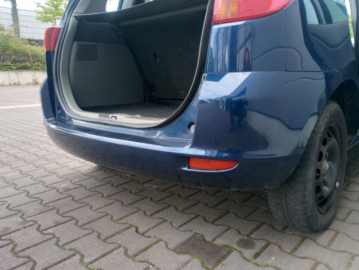 Mazda 2 DY orig Stoßstange hinten Stoßfänger 27R Ozeanblau Bj 2004