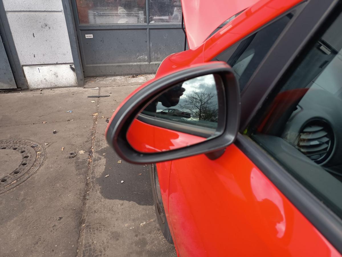 Opel Corsa D original Au&szlig;enspiegel links elektrisch Z547 Magmarot Bj 2009